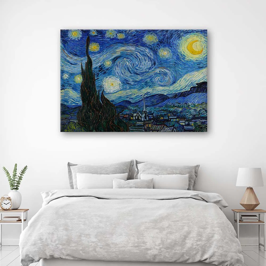 Canvas Print Reproduction Starry Night Van Gogh