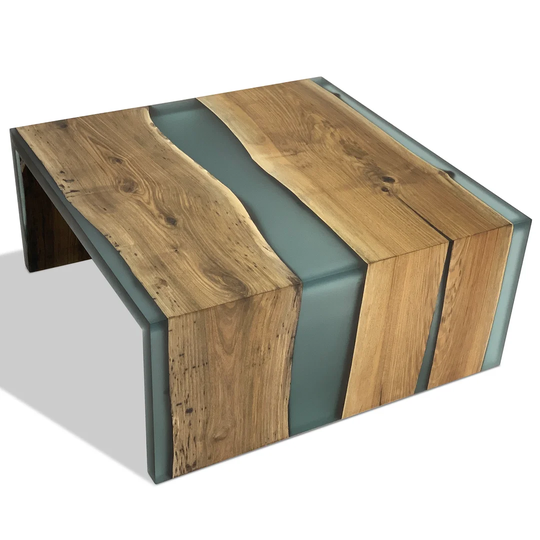 Frosted Waterfall Sled Coffee Table