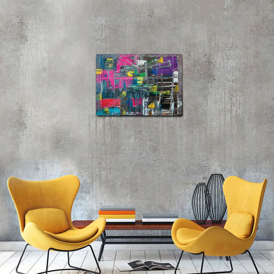 Metro Lane - Quadro - Brad Zimmerman - Vita Dietro Le Sbarre - Tela Canvas - 70X50 - Pronto Da Appendere - Quadri Moderni Per La Casa