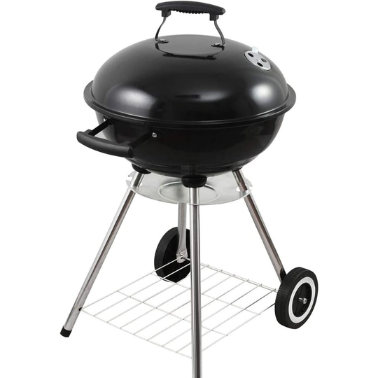 18 inch Charcoal Barbecue Grill With Lid & Wheels
