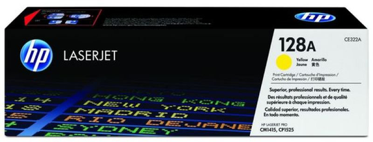 HP 128A Yellow Toner Cartridge - CE322A