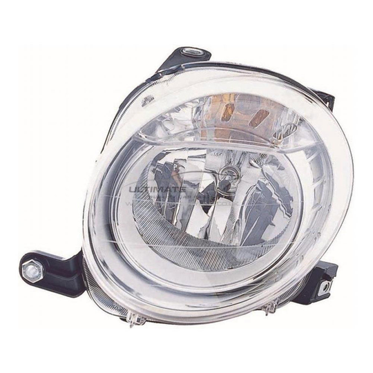 Abarth 500 Hatchback 2/2015-12/2015 Headlight Headlamp Passenger Side N/S