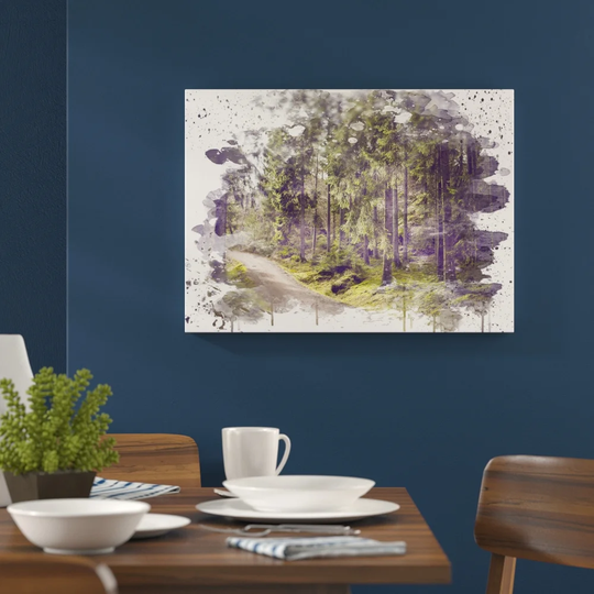 'Landscape Woodland Path' Graphic Art Print Poster