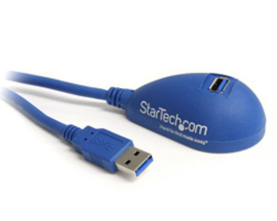StarTech.com 5 ft Desktop SuperSpeed USB 3.0 Extension Cable - A to A M/F