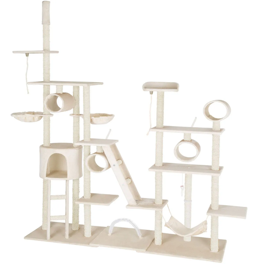 Tectake Cat Tree Scratching Post Snooky - Beige