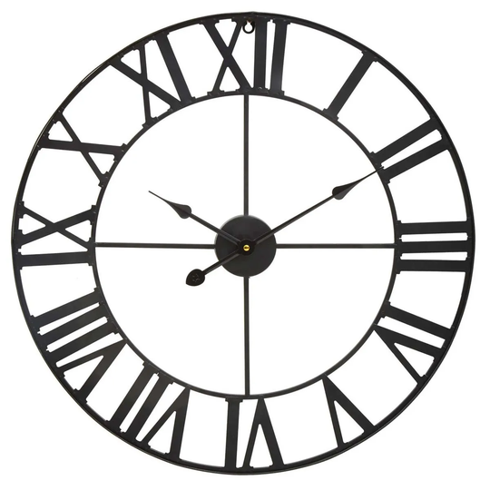 Interiors by PH Black Metal Wall Clock