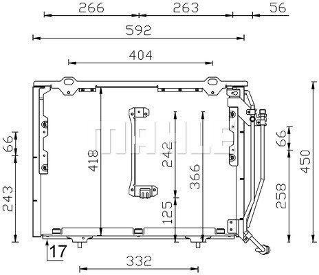Condenser Air Conditioning 8FC351038-464 by BEHR