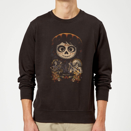 Coco Miguel Face Poster Sweatshirt - Black - S - Black