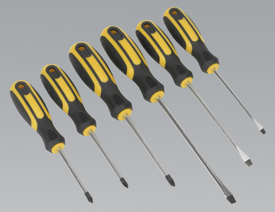 Sealey S0615 | Soft Grip Screwdriver Set 6pc
