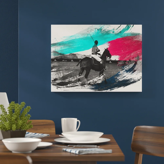 'Polo Horse' Graphic Art Print Poster