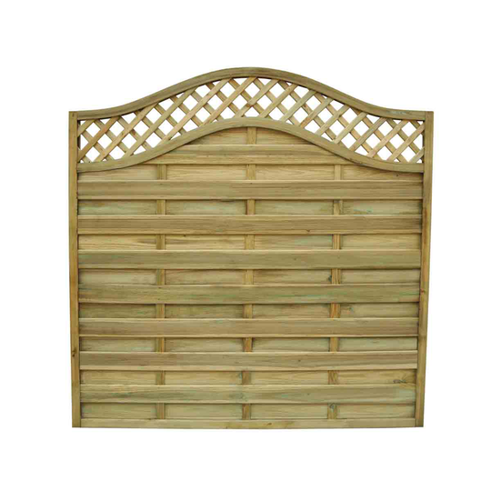 Forest Garden 5'11'' x 5'11'' (180 x 180cm) Pressure Treated Prague Fence Panel