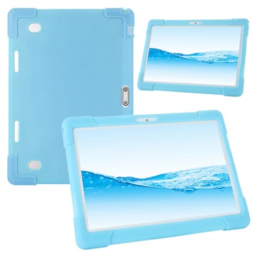 Universal Shockproof Silicone Case for Tablets - 10 (Open Box - Excellent) - Baby Blue