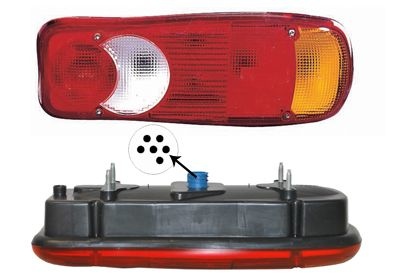 Combination Tail Light 1651936 Van Wezel 1651936