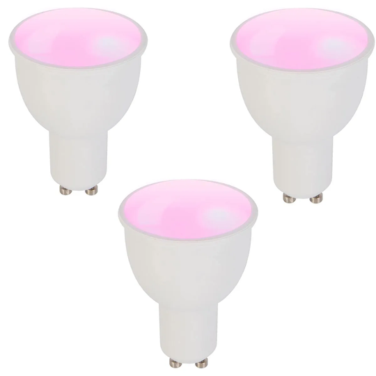 TCP Smart WiFi Dimmable Colour Changing to Warm White LED GU10 35W Light Bulb - 3 Pack