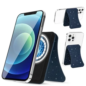 Kingxbar Magnetic Card Holder with Stand - Blue