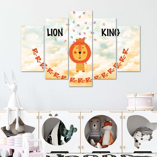 Canvas Print Lion King Africa
