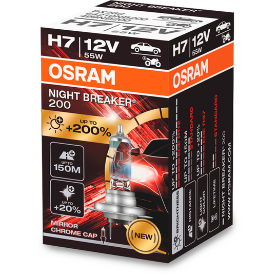 Osram Night Breaker 200 Laser H7 12V/55W 64210NB200