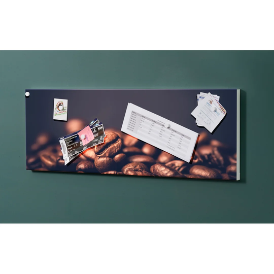 Notiz Motive Coffee Beans Magnetic Wall Mounted Cork Board
