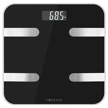 Forever AS-100 Analytical Smart Body Fat Scale - Black