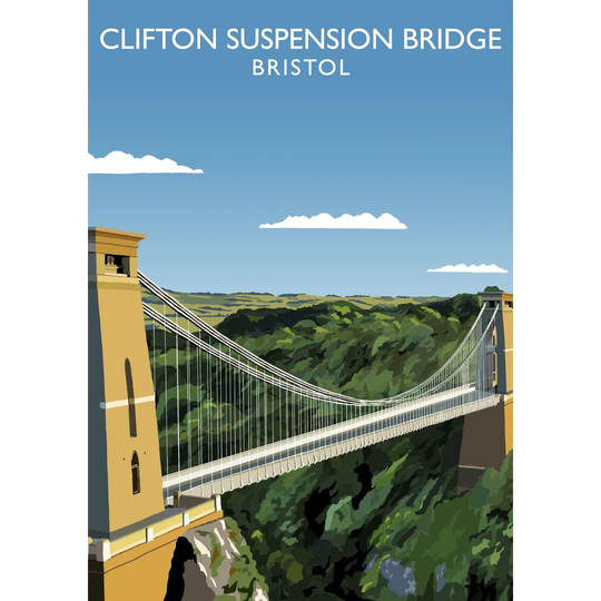 Clifton Suspension Bridge by Richard O'Neil - Graphic Art Print on Paper