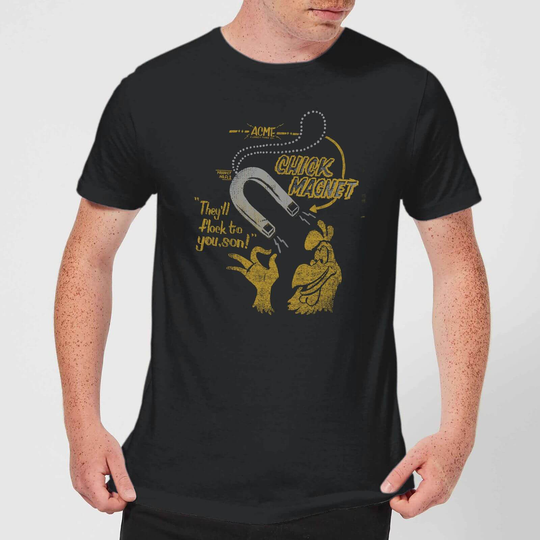 Looney Tunes ACME Chick Magnet Men's T-Shirt - Black - XS - Black