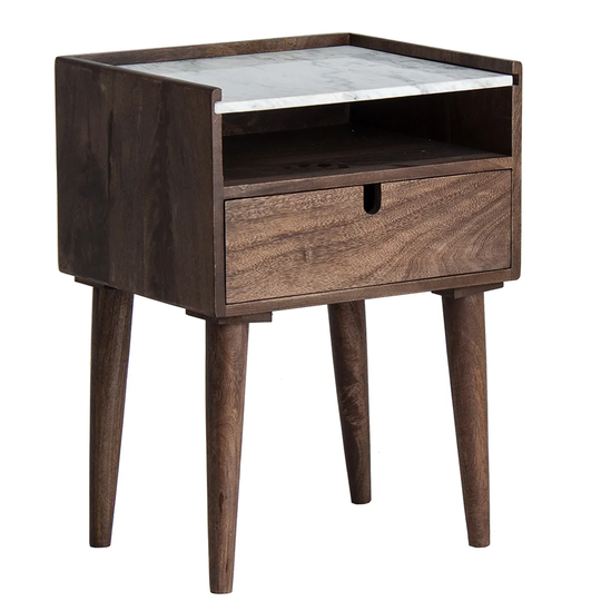 Ebensee 1 Drawer Bedside Table
