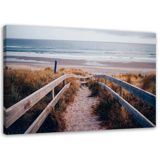 Canvas Print Way To The Beach Dunes Sea