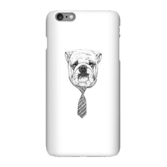 Balazs Solti Suited And Booted Bulldog Phone Case for iPhone and Android - iPhone 6 Plus - Snap Case - Gloss