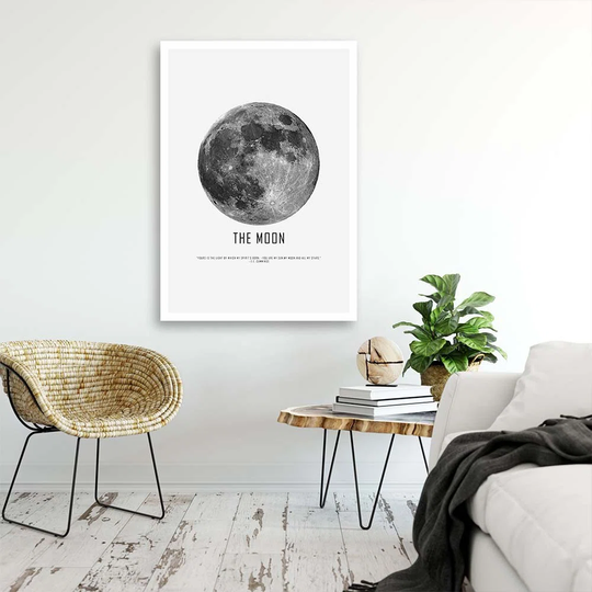 Canvas Print Moon Cosmos Night