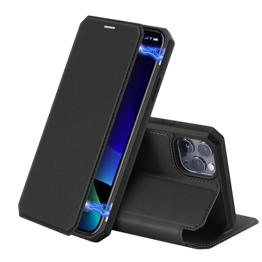 iPhone 11 Pro Max Wallet Case, Premium Leather Magnetic Closure,TPU Shockproof Inner Shell Cover,Flip Case with Card Holder Kicktand -black