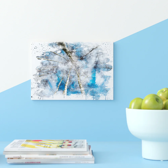 'Birch Tree Forest' Graphic Art Print Poster