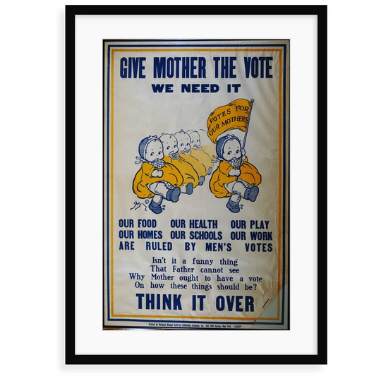 'Women'S Suffrage Poster' Graphic Art
