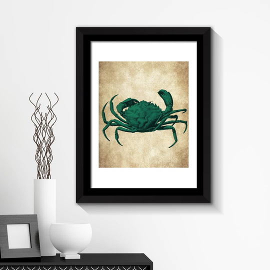 'Crab' Framed Graphic Art Print Poster