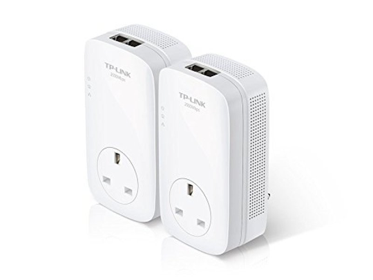 TP LINK TL-PA9020P KIT AV2000 - 2-Port Gigabit Passthrough Powerline Starter Kit