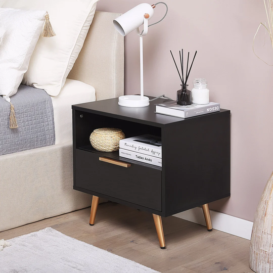 Campania 1 Drawer Bedside Table