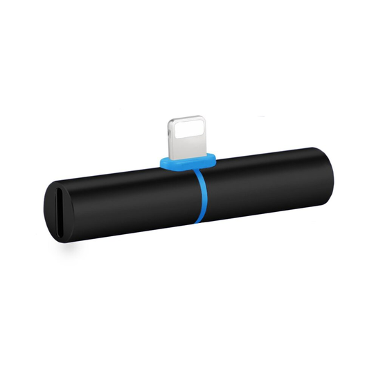 iPhone Splitter / Adapter AUX (3.5mm) and Lightning - Black