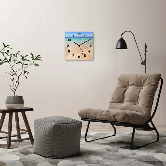 Jossiel Starfish on the Beach Silent Wall Clock