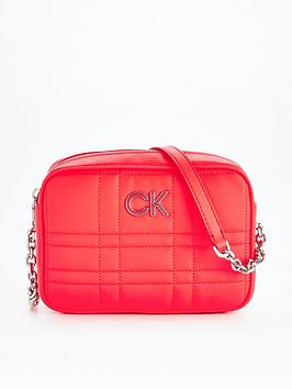 Calvin Klein Quilted Camera Bag - Orange