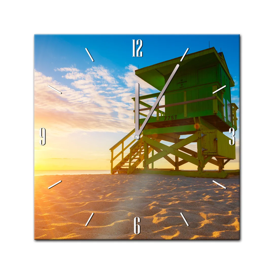 Glass Clock - Miami South Beach