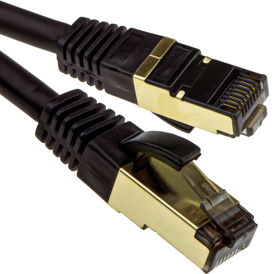 kenable CAT8.1 Ethernet Cable RJ45 SFTP Shielded 2000MHz High Speed 40Gbps 3m Black
