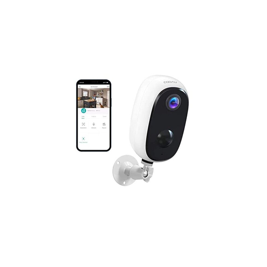 COOAU Wireless Security Camera Outdoor with Rechargeable 10000mAh Battery, 1080P Wi-Fi Outdoor/Indoor Home CCTV Surveillance, Night Vision, IP65 Water
