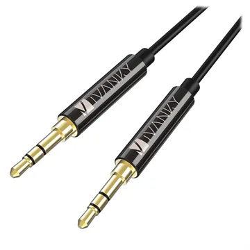 iVanky AC02 Universal 3.5mm AUX Audio Cable - 2.4m - Black