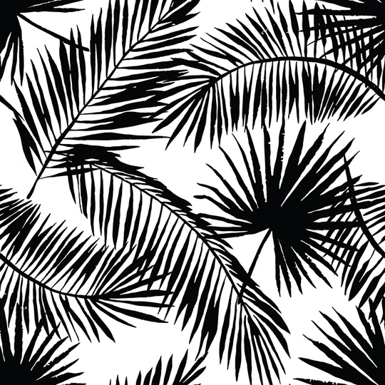 Walllpaper Roll 312X219cm Mural Decoration Wallpaper Material With Print Kitchen Livingroom Bedroom - Minimalistic Palm Leaves