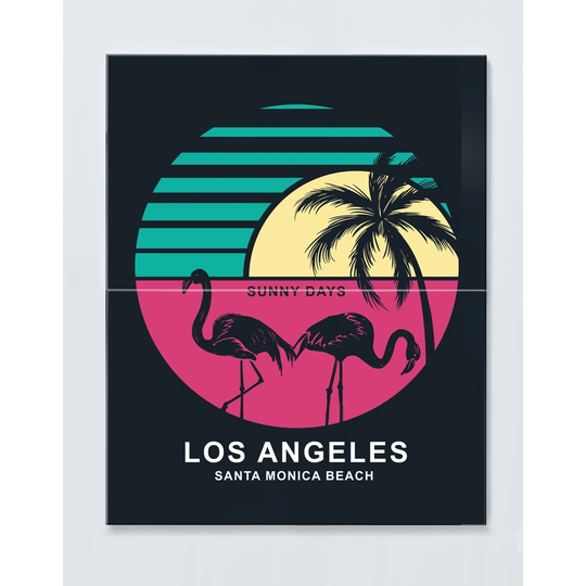 Los Angeles Magnetic Wall Mounted Cork Board