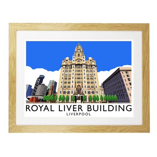 'Royal Liver Building' by Richard O'Neal - Graphic Art Print on Paper