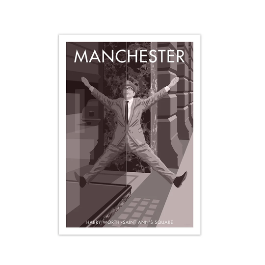 'Manchester Harry Worth' Graphict Art