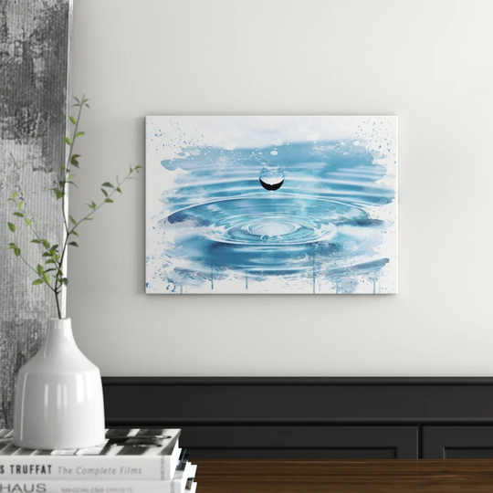 'Drop of Water Rain' Graphic Art Print Poster
