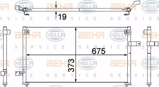 Condenser Air Conditioning 8FC351307-381 by BEHR
