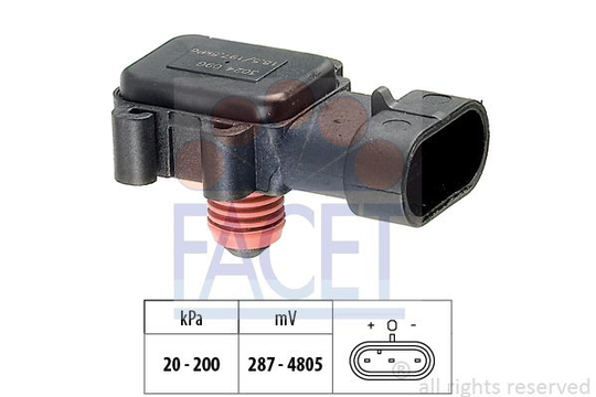 Air Pressure Sensor, height adaptation Made in Italy - OE Equivalent 103024