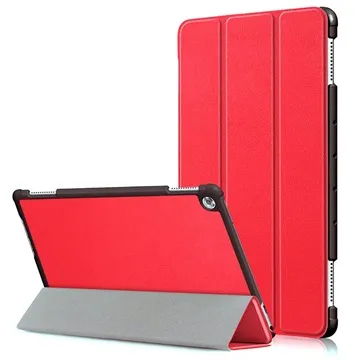 Huawei Mediapad M5 lite Tri-Fold Smart Folio Case - Red